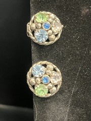 Vintage 3 Piece Barclay Jewelry Set Necklace, Bracelet, Earrings Rhinestones