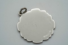 Vintage Sterling Silver Happy Birthday Charm 2.7cm JB39