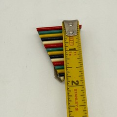 Vintage Dress Clip Multicolor Striped Triangle Acrylic Retro 2 Inches