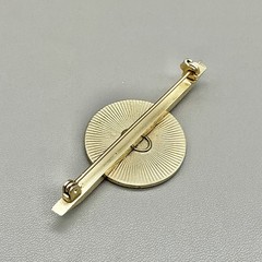 Vintage Unicorn Cufflinks Tie Bar Set Brown Enamel Silver Tone Fantasy Men’s