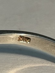 Vintage Sweetheart Sterling Ring/Heart Shaped / Cubic Zirconia 8.75 Beautiful