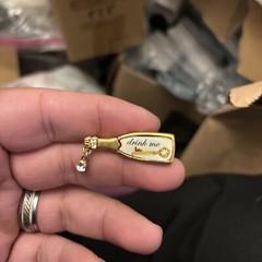 Vintage Maximal art Drink pin Wine Drinker Cute Small