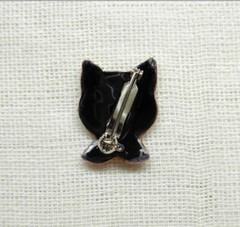 Calico Cat – Japanese cloisonné enamel Mini Brooch Made-to-order NEW