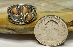 VTG 925 Sterling Silver Spiny Oyster Wheeler Manufacturing Company Ring Sz 10
