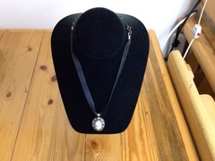Beautiful Estate Jezlaine Sterling Silver Cameo Pendant Necklace