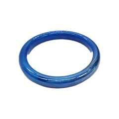 Glass Bangle Bracelet Seamless Retro Art Glass Jewelry Blue Vintage OSFM #2