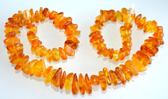 48gr RUSSIAN SOVIET BALTIC AMBER BEAD NECKLACE 琥珀 BRACELET STONE PENDANT EARRING