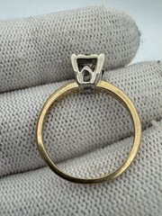 Original Vintage Antique 14k Gold Diamond Engagement Promise Estate Ring