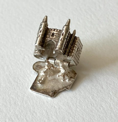 Sterling silver vintage charm, opening Cinderella’s castle