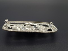 Vintage Max Neiger Egyptian Revival Pharaoh Brooch Czech Art Deco Pin
