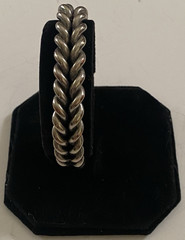 Lot of 4 Vintage Sterling Silver Twisted Rope Cuff Bracelets Size 6 & 7 (92.45g)
