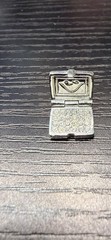 Vintage 925 Jezlaine movable laptop computer with stones charm