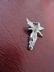 Vintage Cherub Cupid Angel Sterling Silver 925 Pendant 1.25″