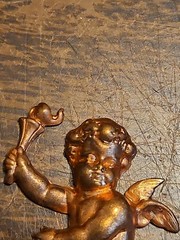Lot Of 100 Matching Cherubs France Vintage 60s Brass Stampings Findings Jewelry
