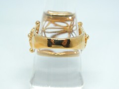 1979 Avon SPUN BLOSSOMS Filigree Ring Gold Tone Sizes 6.25 up to 7 No Box NOS