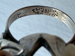 Vintage Sterling Silver Smoky Quartz Crystal Ring Size 7