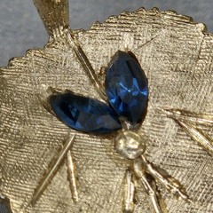 Vintage mid-century BSK leaf demi-parure matching set