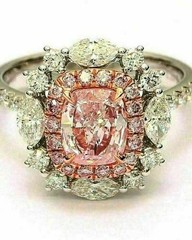 Art Deco Antique Vintage 3.70 Ct Pink Sapphire Engagement Ring 925 Silver