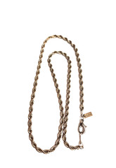 Vintage Revlon Rope Twisted Chain Necklace 18″ Silver Tone Costume 4mm Wide GUC