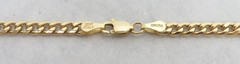 VINTAGE 10K YELLOW GOLD 22″ CURB LINK CHAIN