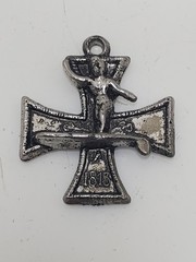 1960’s SURFER LONGBOARD IRON MALTESE CROSS AWARD MEDAL ED ROTH 1813 1914