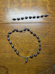Vintage Fresh Water Pearl Necklace with Matching Bracelet