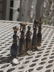 VTG 5 Hans Teppich Miniature Brass Judaic Figurines Israel 1950s-1970s