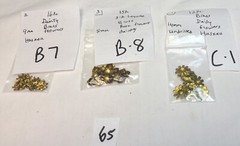 HUGE Lot #65 Vtg Miriam Haskell Tiny Smal Flower Brass silver Gold Gilt Findings