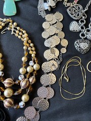 3.5 Lbs! 50+Vintage lot Of Silver And Gold Tone Necklace/bracelets/earrings/ring