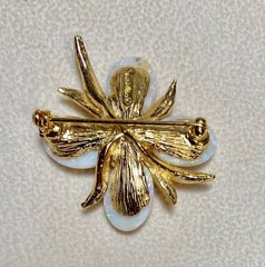 AUTHENTIC SWOBODA FLOWER BROOCH ~ GENIUNE AUSTALIAN OPAL ~ STUNNING!