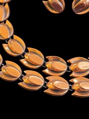 Renoir Copper Modernist Tulip Set Necklace Bracelet Earrings
