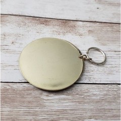 Vintage Pendant – Cut Out Flower Pattern Gold Tone & Black – No Chain Included