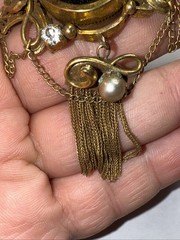 Brooch Pendant Earrings Set Victorian Antique 100 Years Old Read Description