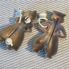 Vintage Brooch Pin Lot Of 7 Fun Pins | Crab Fork Skunks Dutch Kids Butterfly