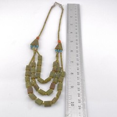 Multi-strand Afghani Jade Amazing Handmade Necklac Wth Unique & Earthy Aesthetic