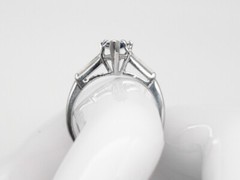 Vintage 1930s HANDMADE $6000 2ct Pear Cut Blue Sapphire Diamond Platinum Ring