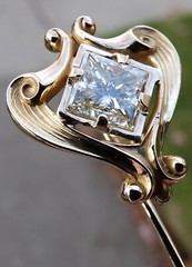 14k Stick Pin & 0.78ct Diamond 🔥 Modified Reclaimed Antique 🔥 VIDEO