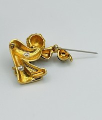 Vintage Jomaz Clown Brooch Pin Signed Whimsical Rare Collectible REPAIR