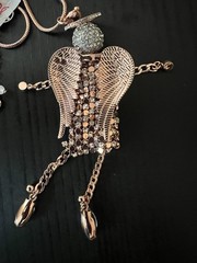 Betsey Johnson Bronze Angel Pendant Rare – DP3