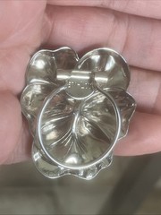 Vintage Scarf Clip Hinged Ring Shoe clip Retro jewelry MCM Accessories Flower