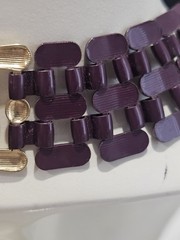 Vintage 1980s Napier Eggplant Purple Chain Link Necklace
