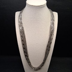 Vintage Multiple Chain Necklace Silver Tone. 17.108