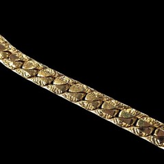 VTG Gold Plated Flat Chain Necklace 18 Inches Classic 5 mm Gift For Her