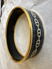 Hermes Enamel Bangle: 23cm by 20mm wide