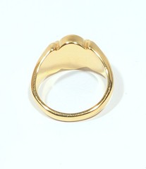 Beautiful Vintage Gold Tone Faux Amethyst Ring Size 7.25