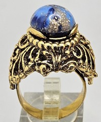 Vintage Lady Ellen Ring Set Interchangeable Magne Gems Gold Tone Glass Stone Lot