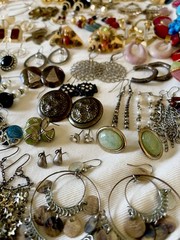 Huge 251 pairs Earrings Pierced Mixed Stud Dangle Chandelier Hoop