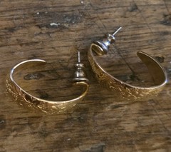 Vintage 70s Gold Plated Earrings