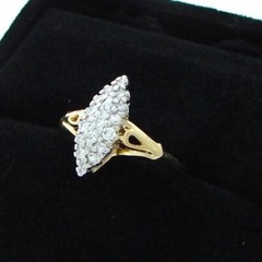 ANTIQUE MARQUISE SHAPE DIAMOND ESTATE RING VINTAGE RING