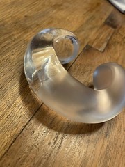 Lg VTG Patricia Von Musulin Lucite Modernist Cuff Bracelet Museum Of Modern Art